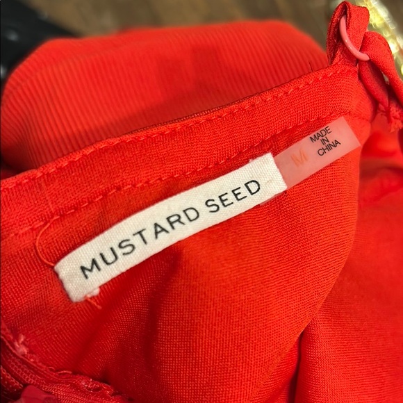 Red Ruffled Sheath Midi Dress - Picture 2 of 3